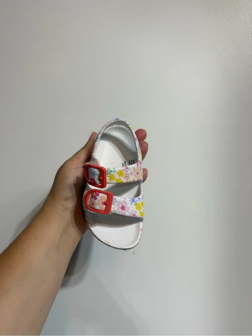 Toddler Girl Floral Velcro Buckle Sandals - Size 5